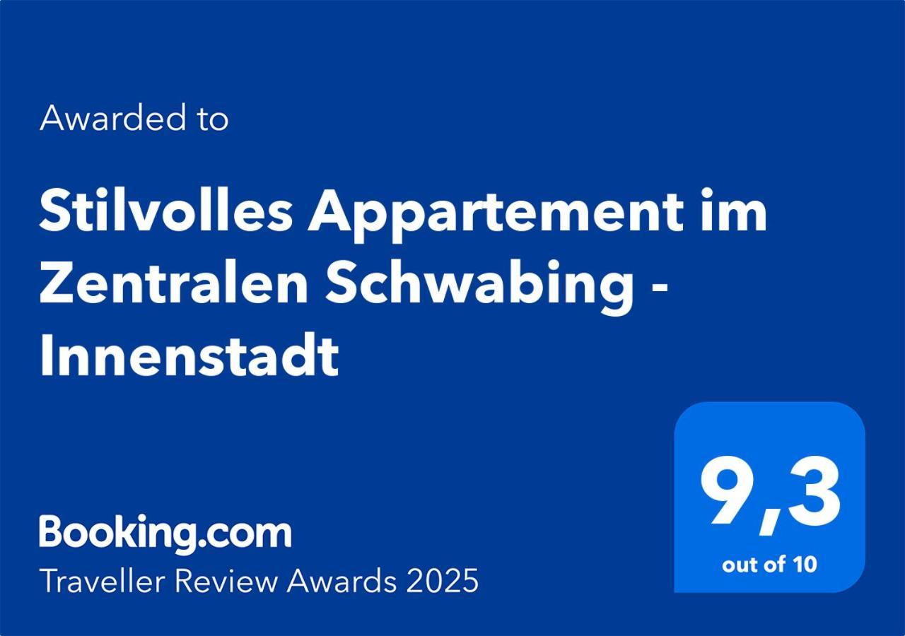 Stilvolles Appartement Im Zentralen Schwabing - Innenstadt Múnich Exterior foto
